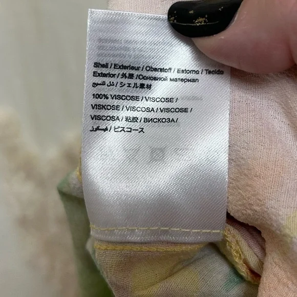 Farm Rio x Anthropologie Vibrant Tropical Banana Print Balloon Pants Size Large - Picture 15 of 16